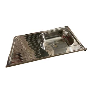 Lavaplatos Sobreponer 800x500 Izquierdo Con Desag&uuml;e Y Sif&oacute;n