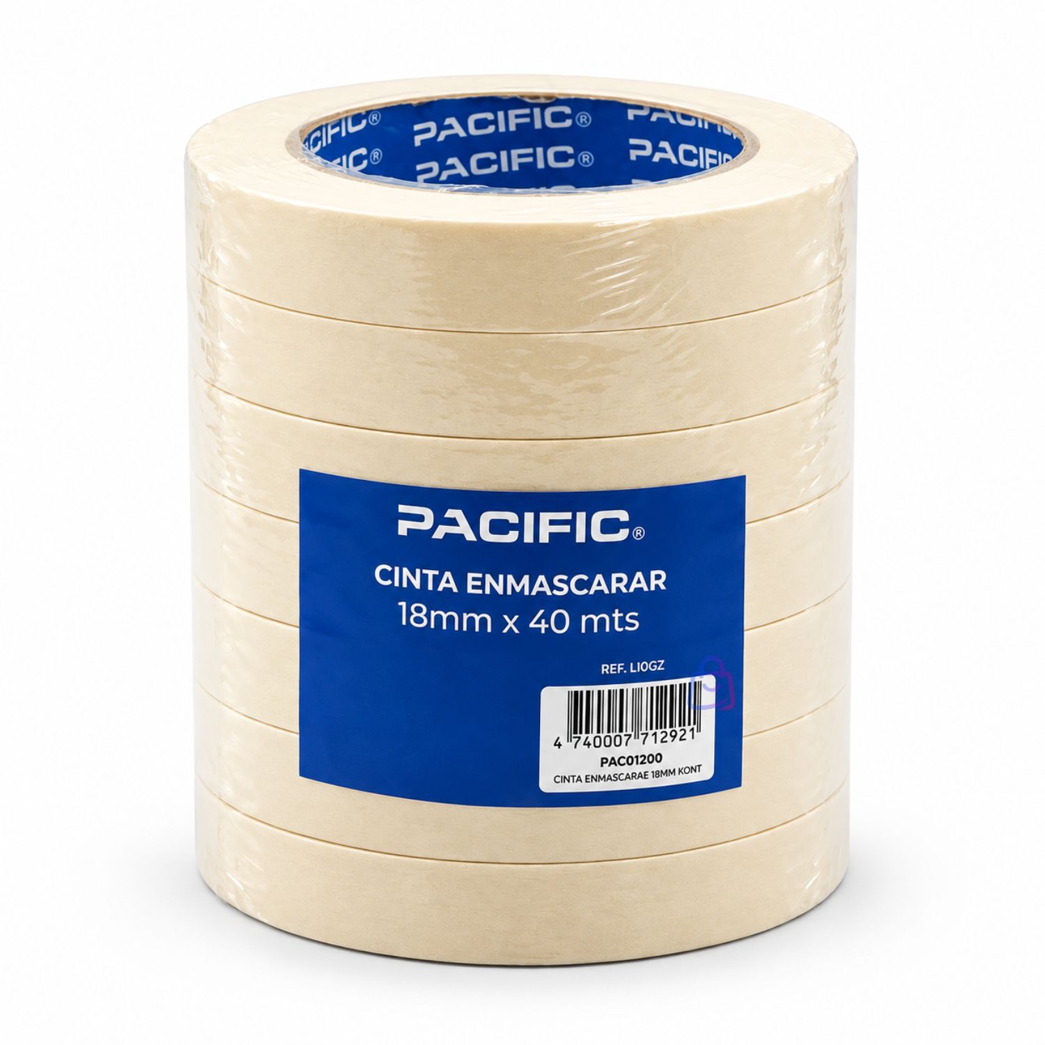 Pack 7 Cintas Enmascarar Masking Tape 18mm X 40m - Ps image number 3.0