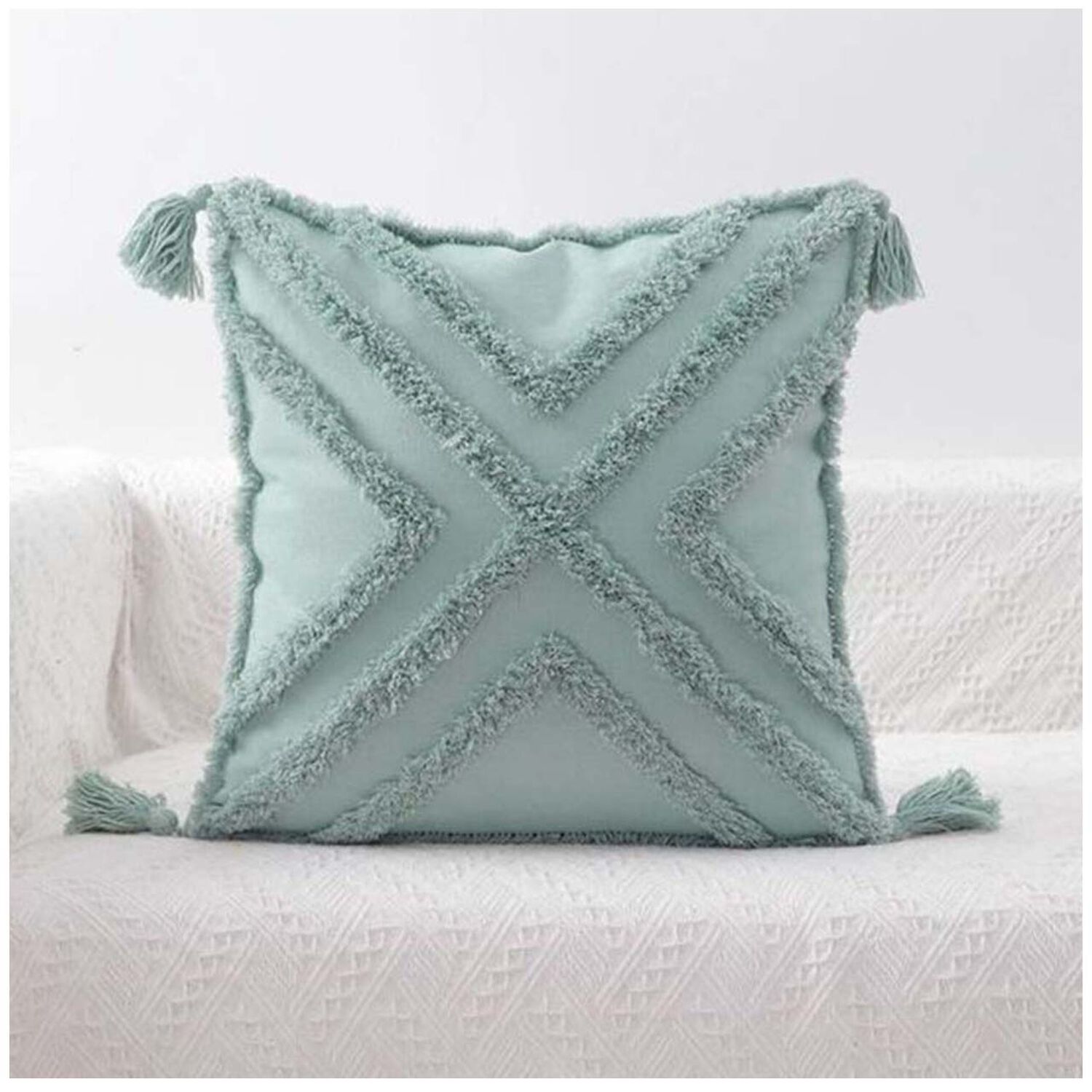 Pack De 02 Fundas De Cojin Dise&ntilde;o Boho 45x45 Cm M23 image number 0.0