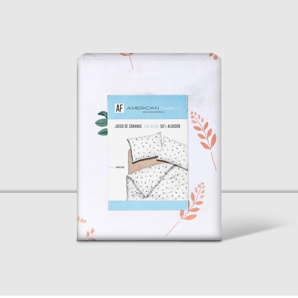 Juego De Sábanas American Family By Cannon Ninfa / 1.5 Plazas / 144 Hilos image number 3.0