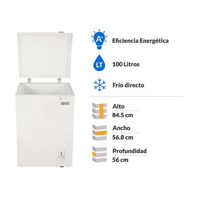 Freezer Horizontal Libero LFH-100 / Frío Directo / 100 Litros