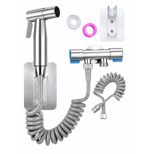 Ducha Bidet Para Wc Con Manguera Set Ba&ntilde;o Bathland