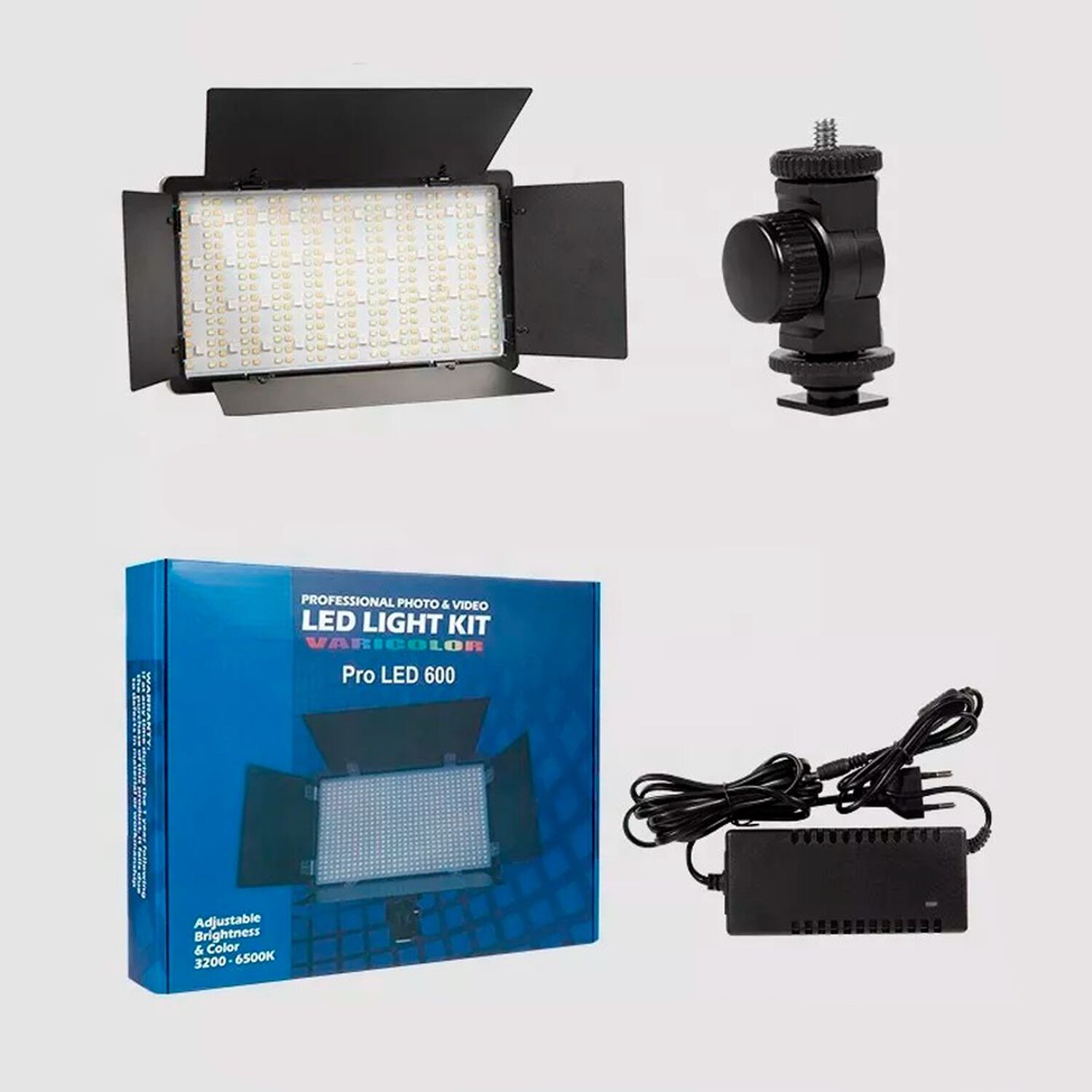 Kit Port&aacute;til Profesional Luz Led Para Fotograf&iacute;a Y Video Pro Led 600 image number 3.0