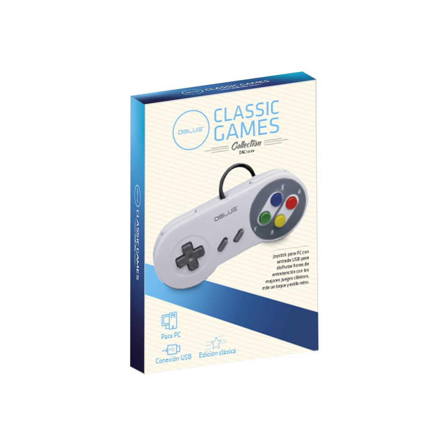 Gamepad Usb Retro Para Super Nintendo 8 Botones Snes Dbc1009 image number 7.0