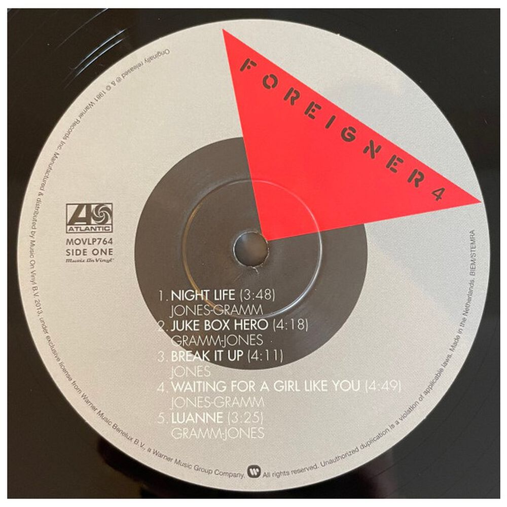 Foreigner - 4 (audiophile Vinyl) | Vinilo image number 6.0