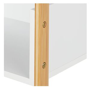 Estante De Almacenamiento Bambú Y Mdf 4 Niveles