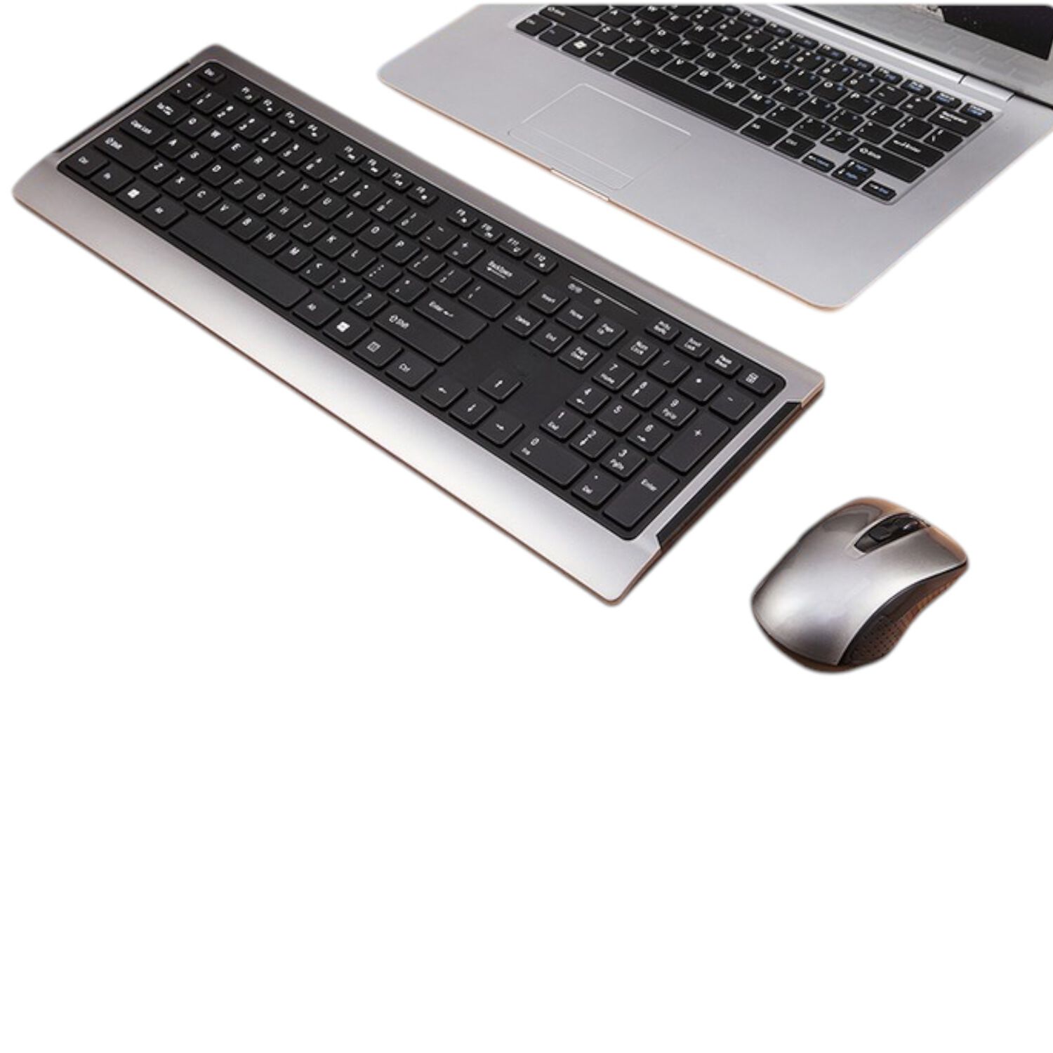 Teclado Y Mouse Inalambrico Teclas Planas Tecmaster Ld100 image number 5.0