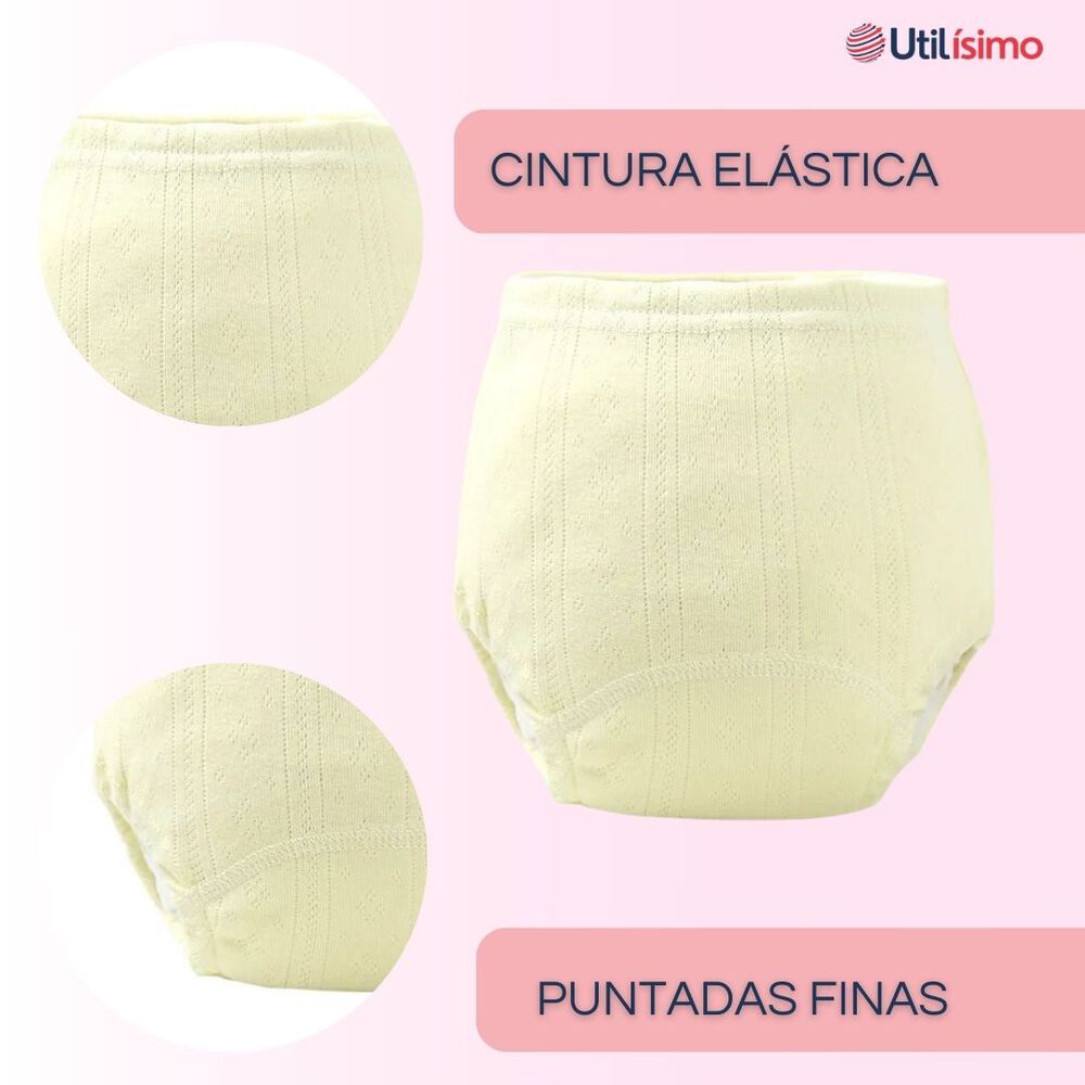 Pack 6 Calz&oacute;n Pantys Ni&ntilde;a Entrenamiento Algod&oacute;n Cintura El&aacute;stica image number 7.0