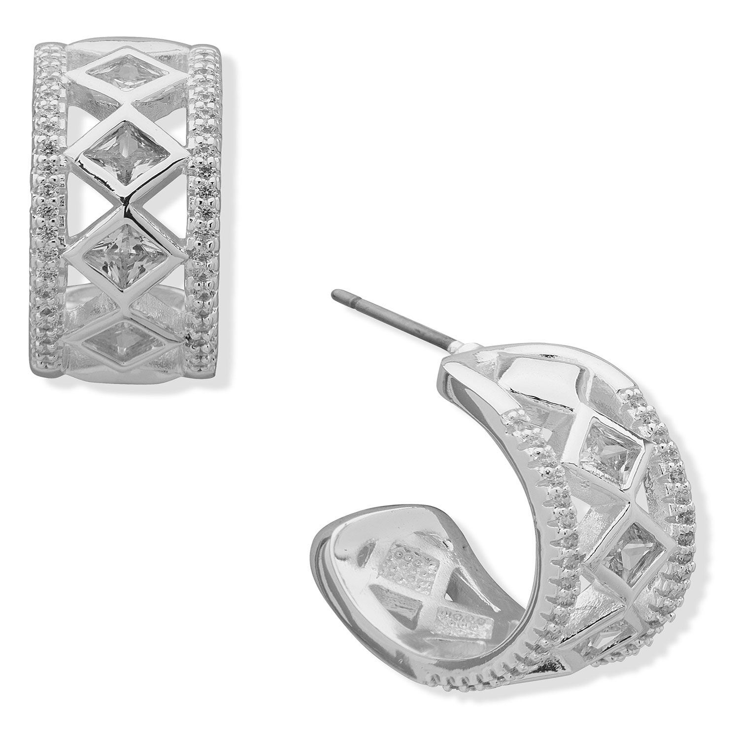 Aros Anne Klein Plateado Mujer 01g00682 image number 0.0