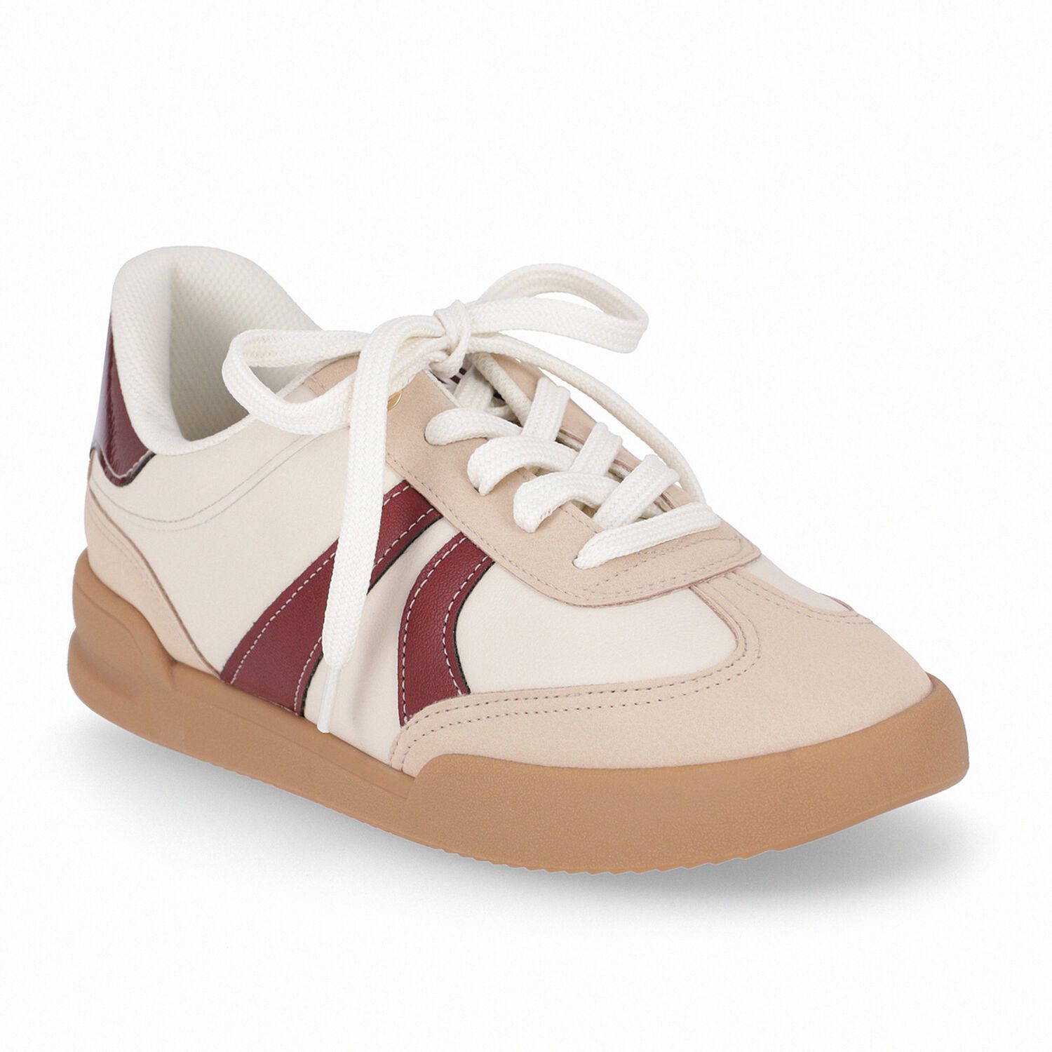 Zapatilla Mujer Beige/burdeo Caroline Piccadilly image number 6.0