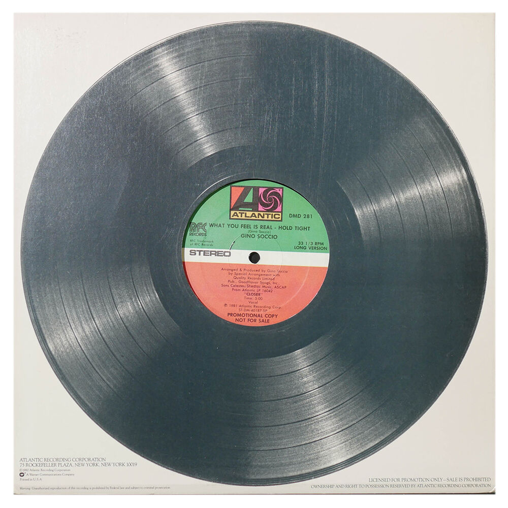 Gino Soccio - What You Feel Is Real - Hold Tight | 12" Maxi Single Usado image number 1.0