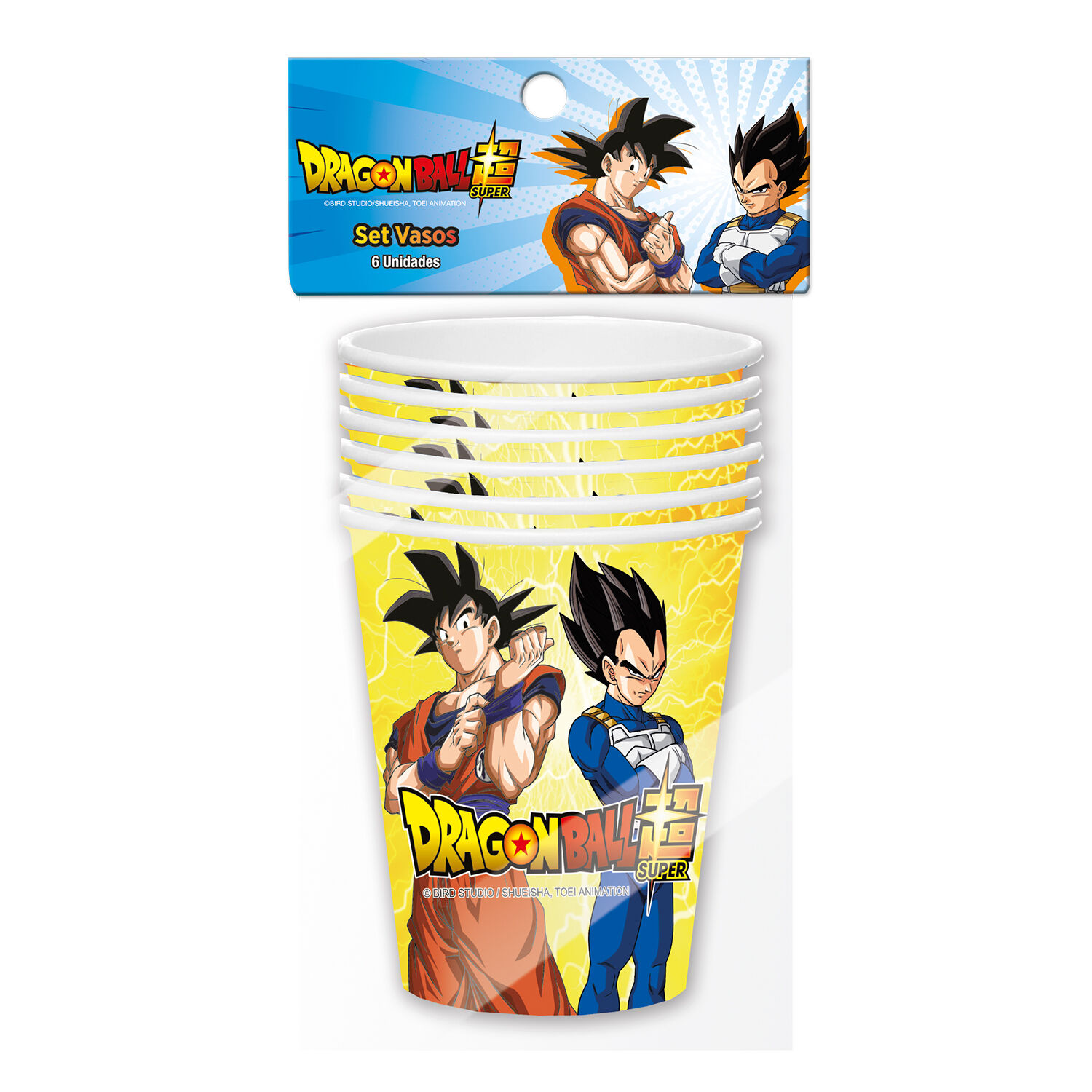 Set 6 Vasos Papel Dragon Ball 270cc image number 0.0