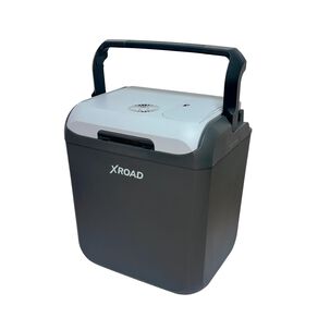 Cooler El&eacute;ctrico Port&aacute;til 25 Lts Gris 12v Xroad