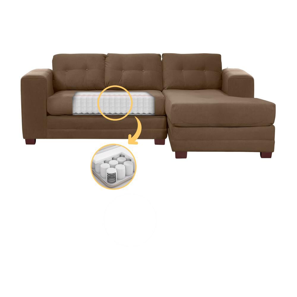 Sof&aacute; Seccional Living Factory Roma Derecho / 4 Cuerpos image number 2.0