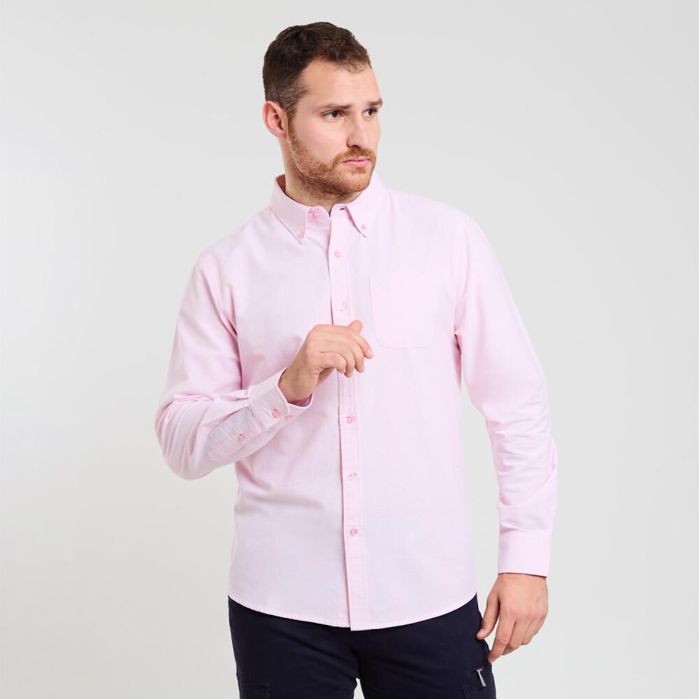 Camisa Lisa Regular Manga Larga Hombre Peroe image number 0.0