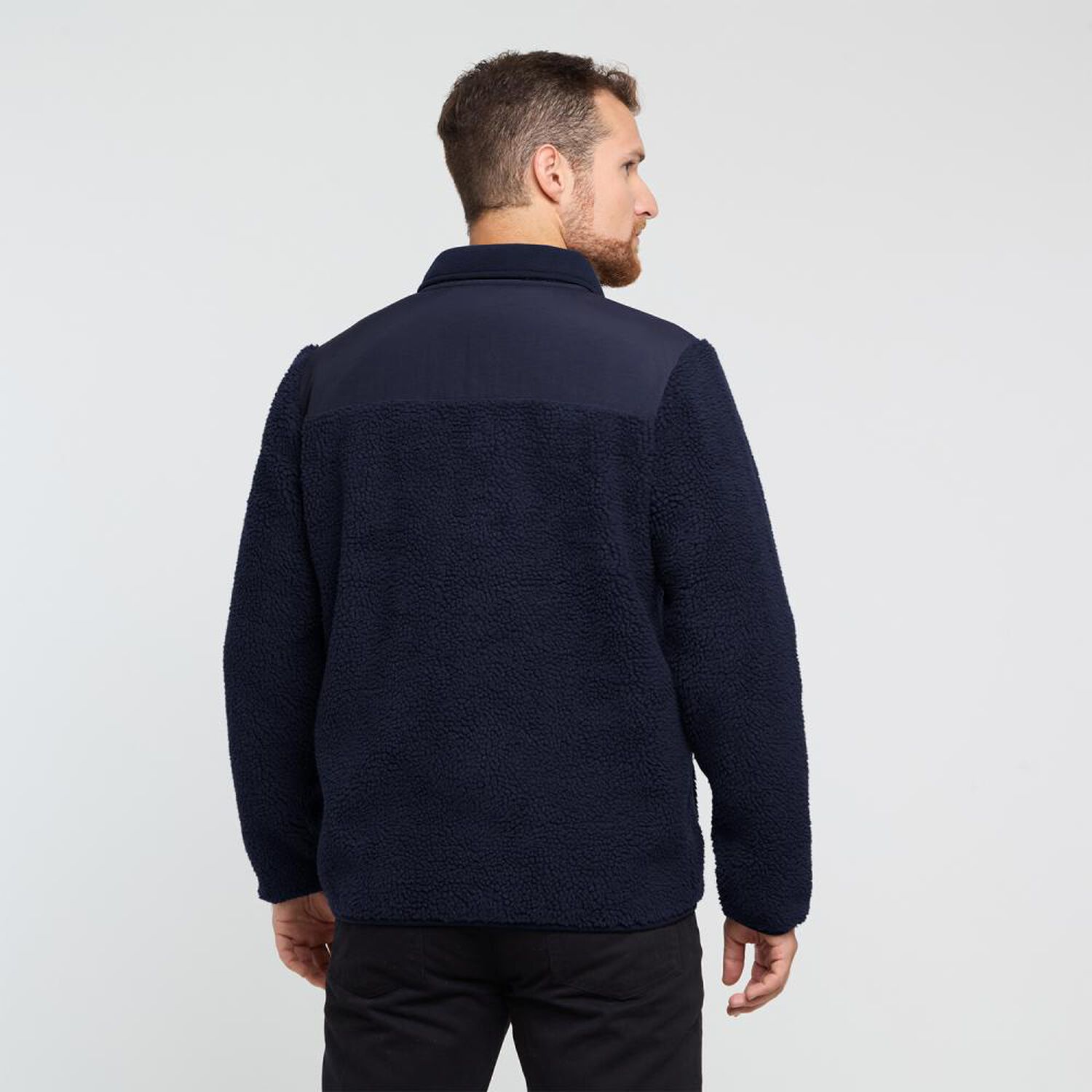 Poler&oacute;n Bloque Color Regular Cuello Alto Hombre Herald image number 1.0