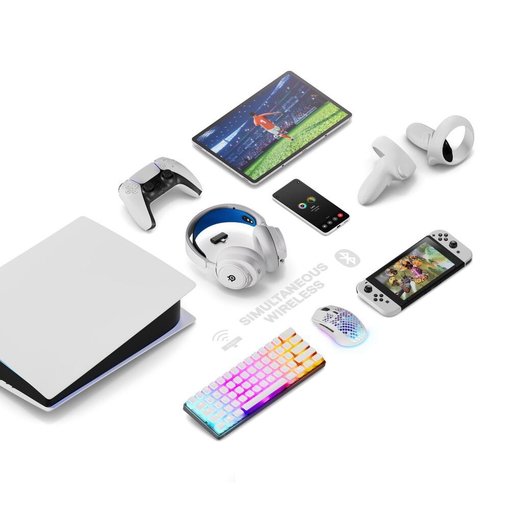 Aud&iacute;fonos Gamer Steelseries Nova 7 Ps Inal&aacute;mbrico Blancos image number 4.0