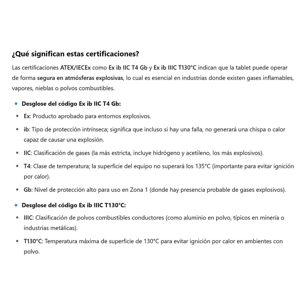 Cenava A80st, Tablet Intr&iacute;nsecamente Segura Atex, Para Entornos Explosivos image number 2.0