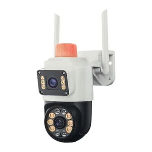 C&aacute;mara De Seguridad Wifi Sirena Doble Exterior Nocturna