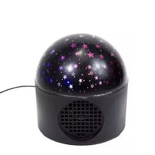 Lampara Parlante Usb Proyector Giratoria Luna Estrellas