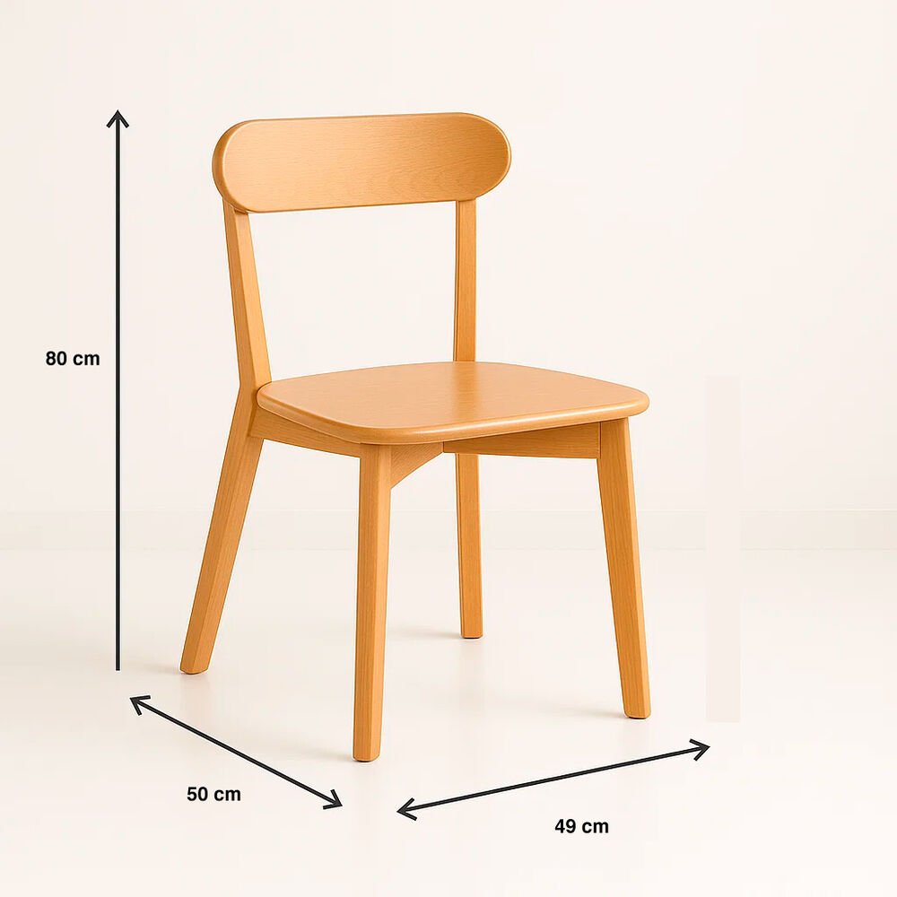 Silla Fresno De Madera - Natural image number 3.0