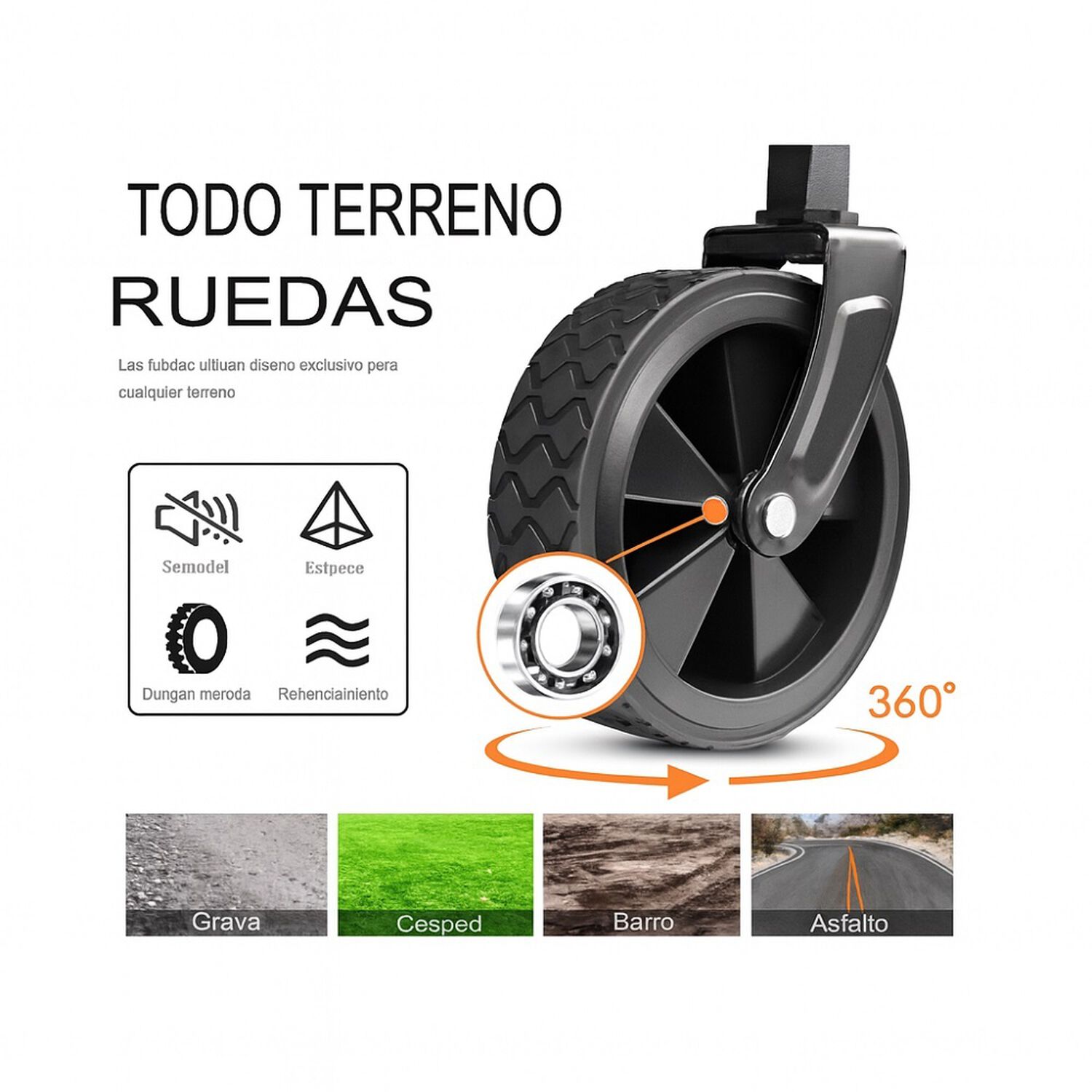 Carrito Arrastre Para Compras Plegable Para Camping Y Picnic image number 2.0