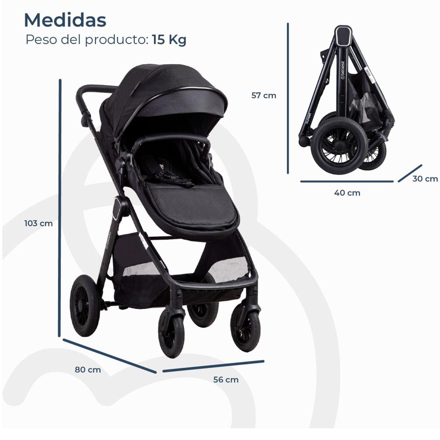 Coche Travel System Bebesit Bb22505ad16n image number 9.0