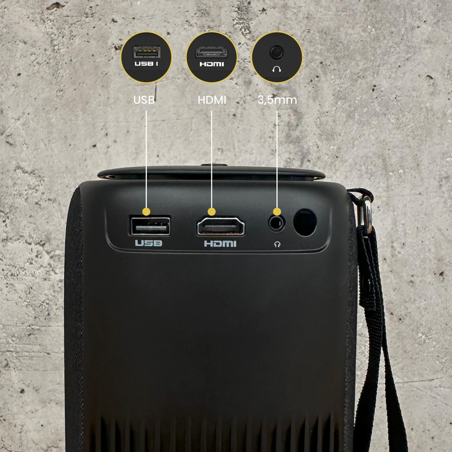 Proyector Portatil Smart Nova 9000lm Wifi Bt Android Levo image number 3.0