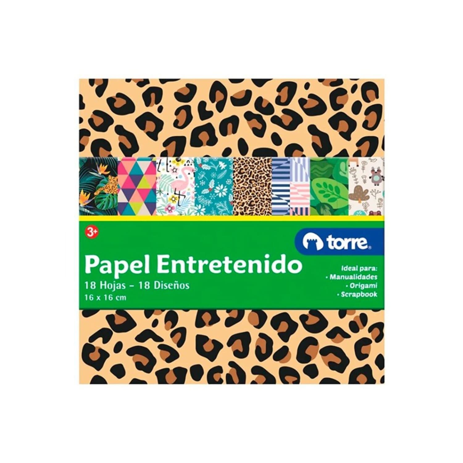 Pack X 4 Fajo Papel Entretenido 1616 Centimetros 18 Hojas Torre image number 0.0