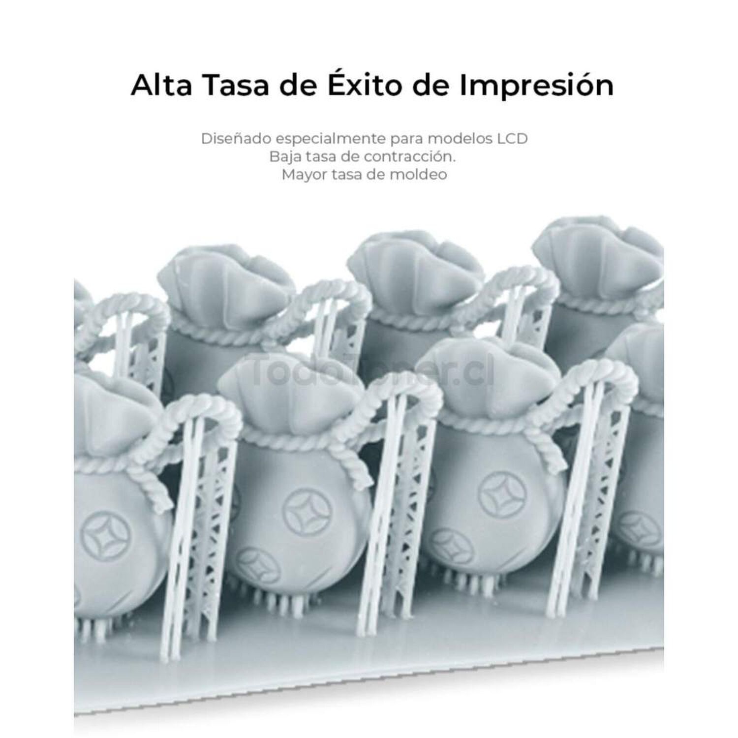 Resina Rojo Transparente Para Impresoras 3d 1000g Creality Plus image number 6.0