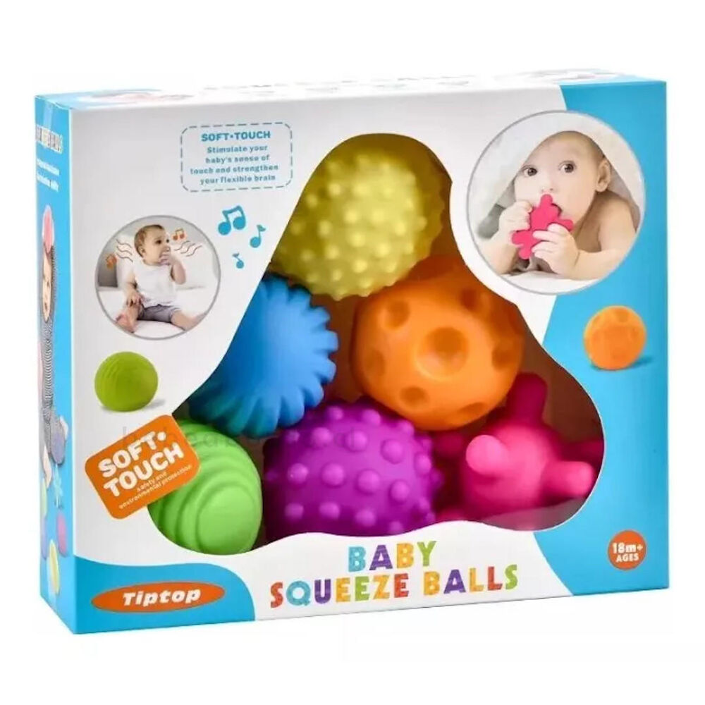 Set 6 Pelotas Sensoriales Para Bebes Estimulantes image number 0.0