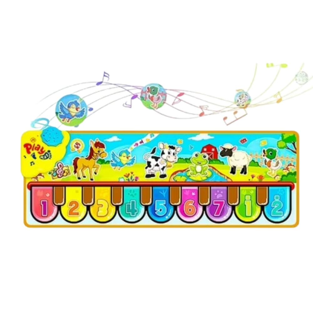 Alfombra Musical Piano Para Bebes Juega Aprende Animalitos image number 1.0
