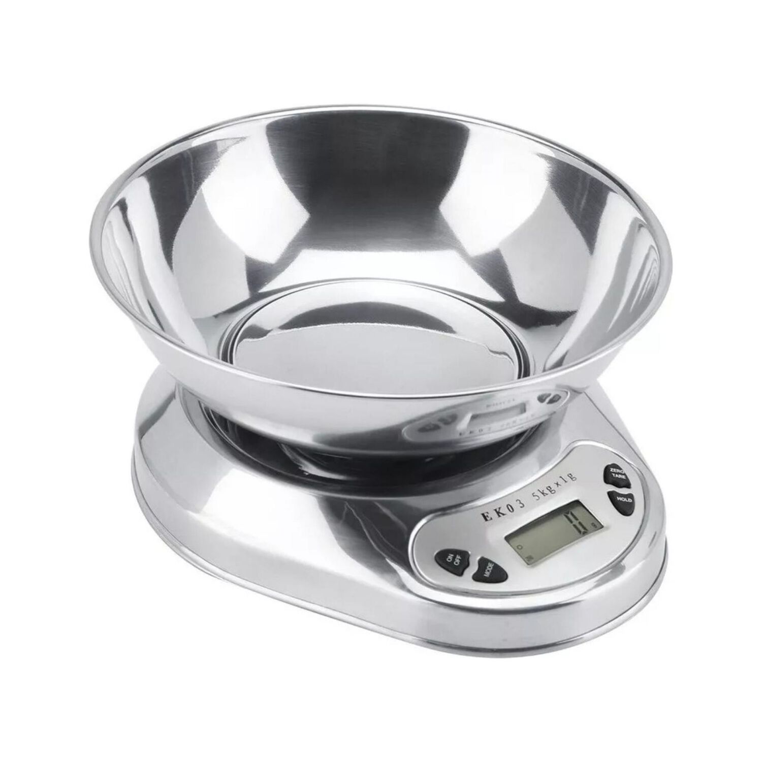 Pesa Cocina Acero Inoxidable 1 Gr A 5 Kg + Bowl Capacidad 500 Gr image number 1.0