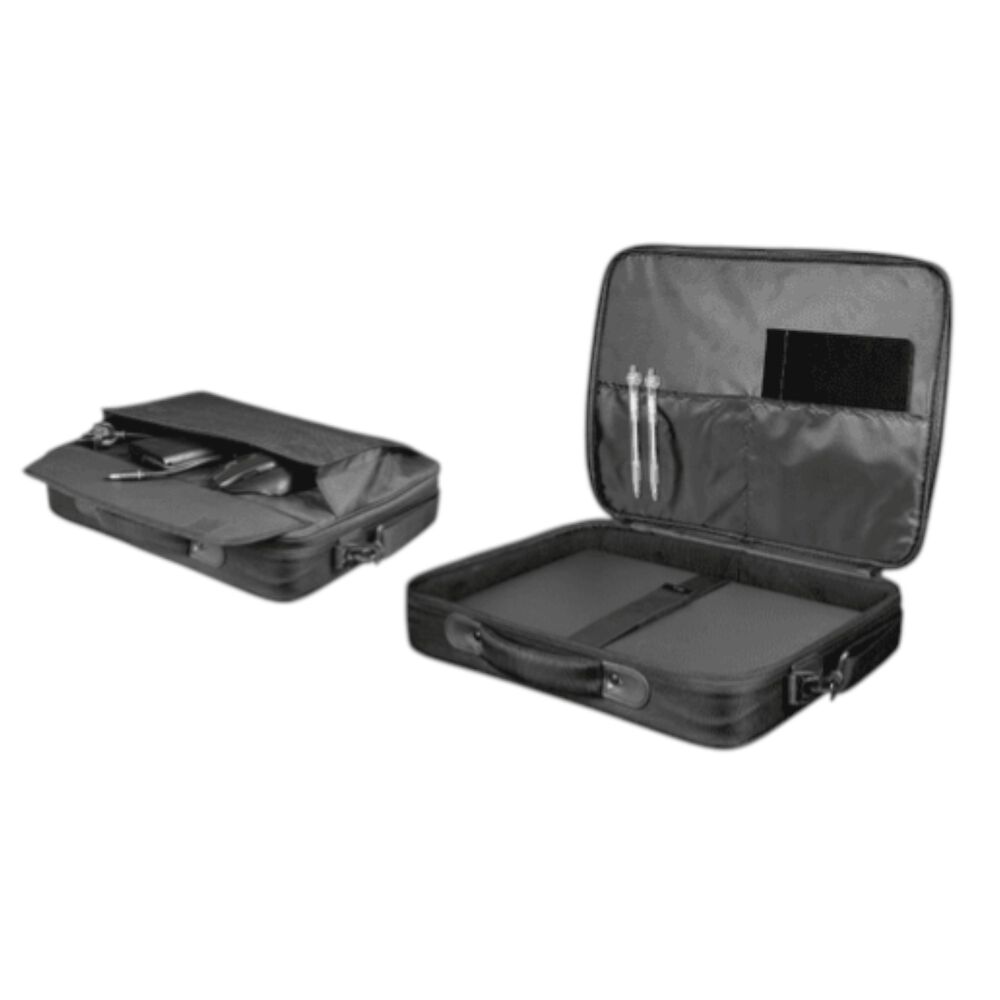 Bolso Notebook Trust Atlanta 16" Con Correa Reinforced Black image number 7.0