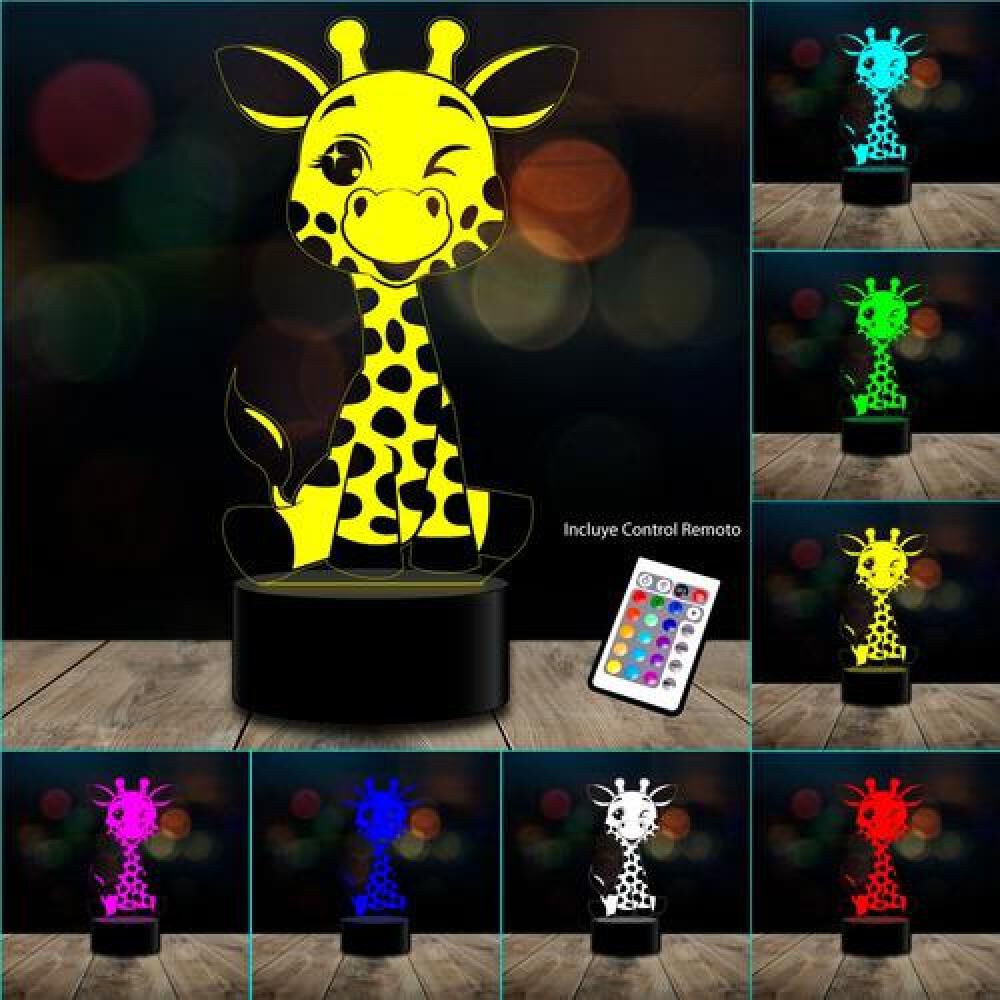 Ilusión 3d Baby Jirafa Kawaii C/remoto image number 1.0
