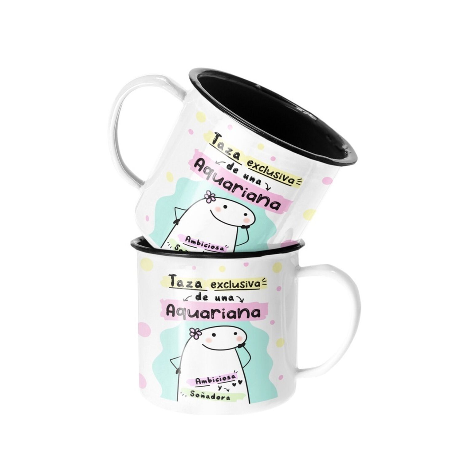 Taza Enlozada Lechera Aquario Regalo Para Aquariana Zodiaco image number 0.0