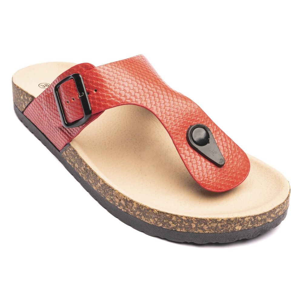 Sandalia Mujer Rojo Razo Chancleta image number 2.0