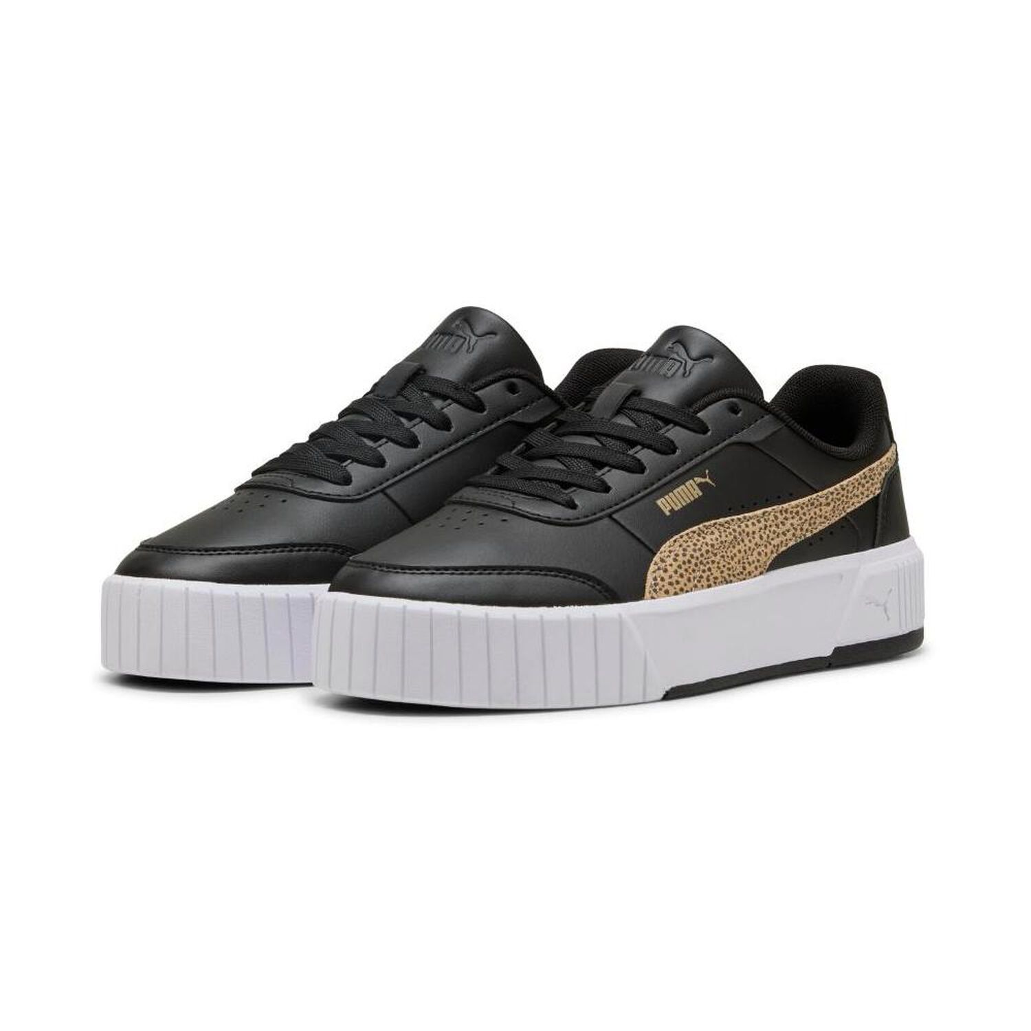 Zapatilla Urbana Mujer Puma Carina Mia Topcat Black-toasted Almond image number 1.0