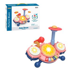 Mini Batería Para Bebe Con Piano Y Micrófono