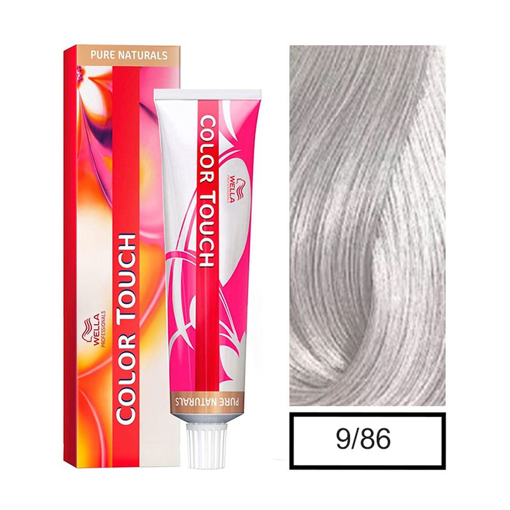 Tinte Para Cabello Wella Color Touch 9/86 Rubio Extra Claro Perla Violeta 60ml image number 3.0