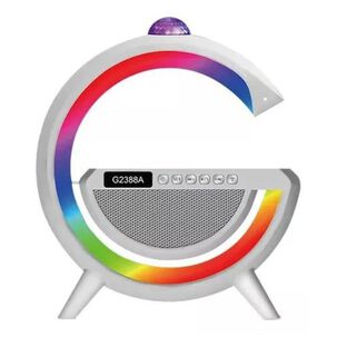 Lampara Parlante Bluetooth Cargador Inalambrico Rgb Bola Disco