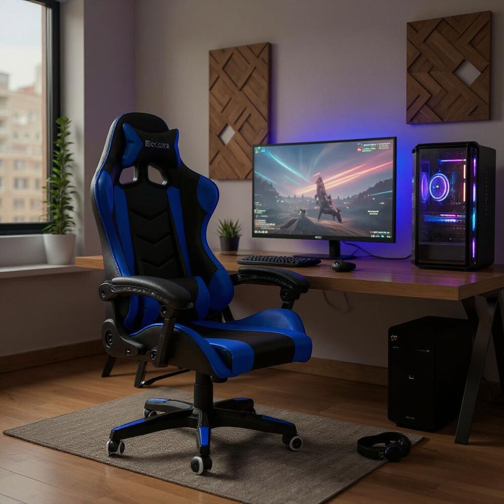 Silla Gamer Reclinable - Color Azul image number 0.0