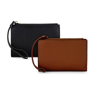 2 Billeteras De Mujer Adara Negra Y Brown Carven