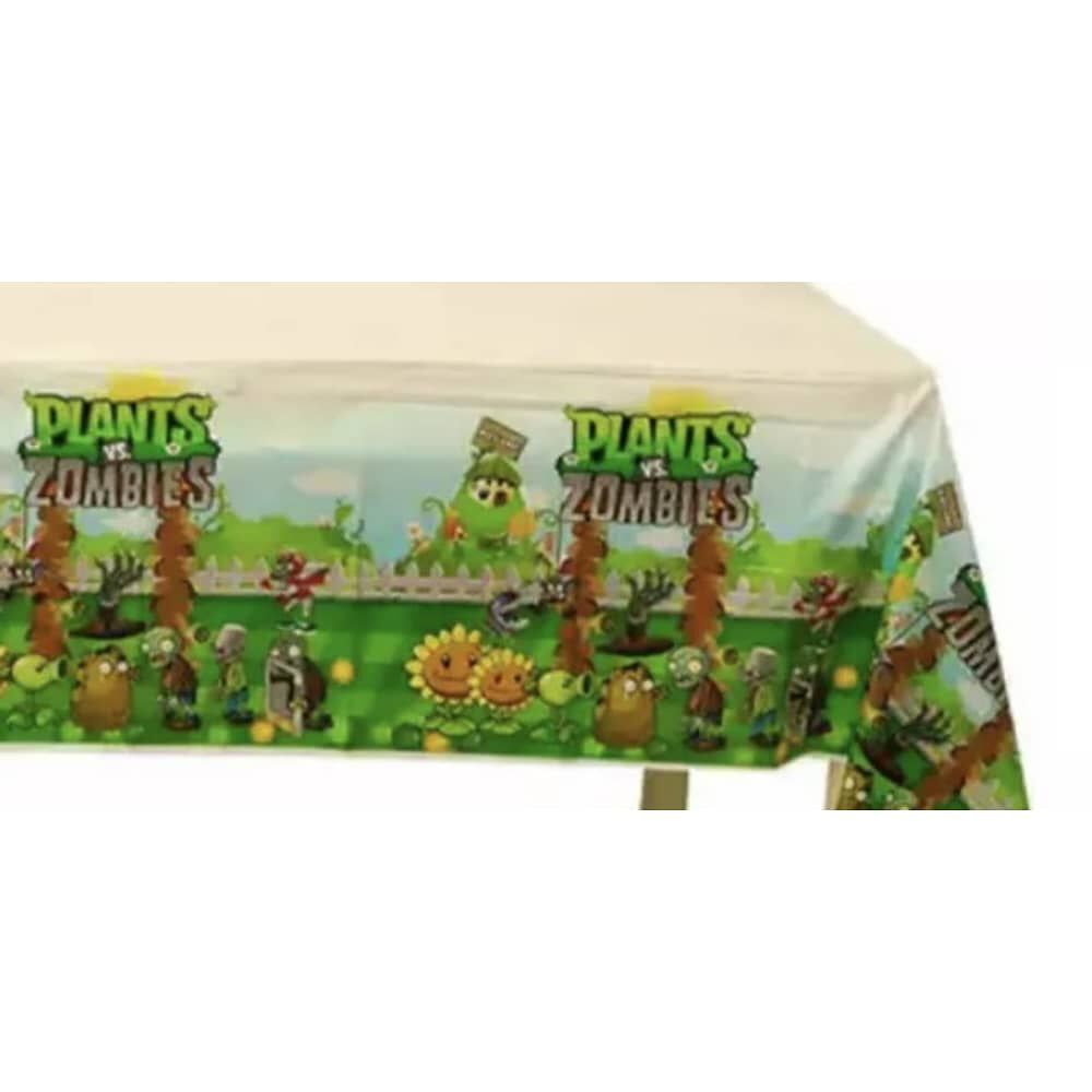 Mantel Cumplea&ntilde;os Decoraci&oacute;n Mesa Plantas Vs Zombie image number 2.0
