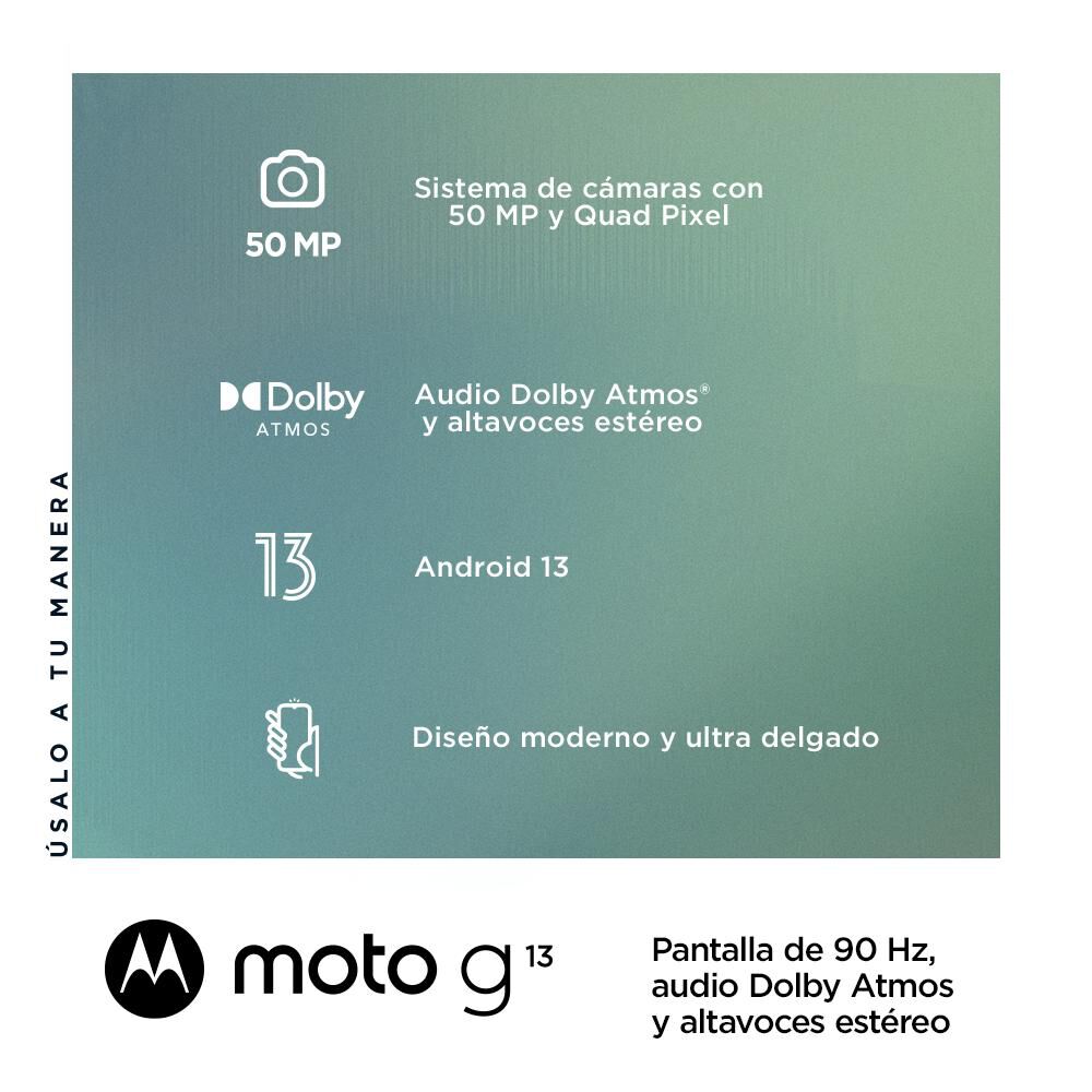 Smartphone Motorola Moto G13 / 128 GB / Liberado