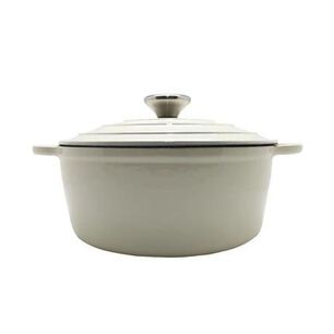 Olla Hierro Fundido 22cm Blanca Keep Antiadherente Cocina