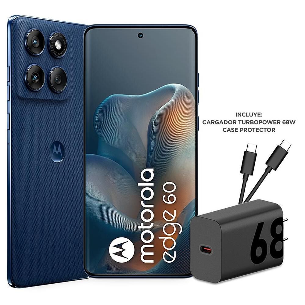 Smartphone Motorola Moto Edge 60 / 5G / 256 GB / Azul / Liberado image number 1.0