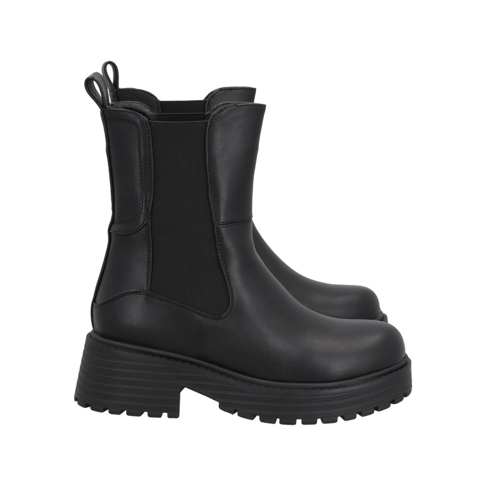 Botin Mujer Negro Plataforma Cora 21 Police image number 2.0