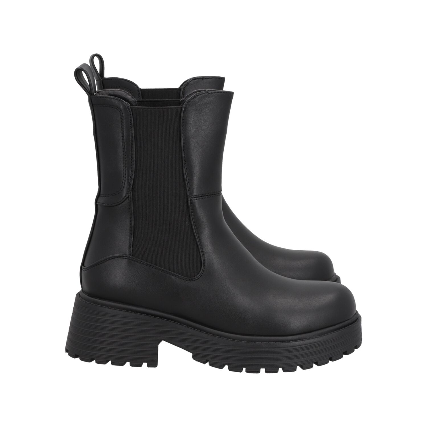 Botin Mujer Negro Plataforma Cora 21 Police image number 2.0