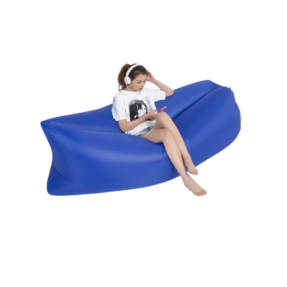 Sof&aacute; Sill&oacute;n Inflable Tumbona Coj&iacute;n Banano Camping Aire Playa image number 6.0